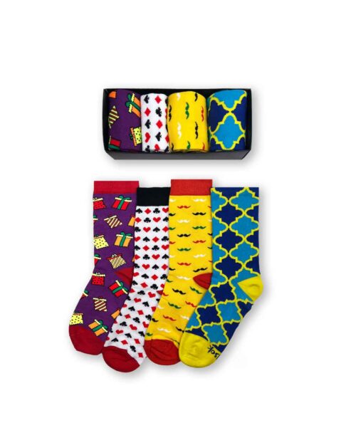 sikasok-mix-long-socks-3640-bundle-4 gift cards moustache arabesque