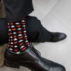 funky card long socks with formal pants sikasok