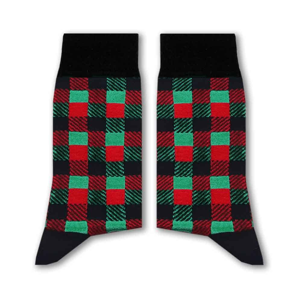 checkered long socks