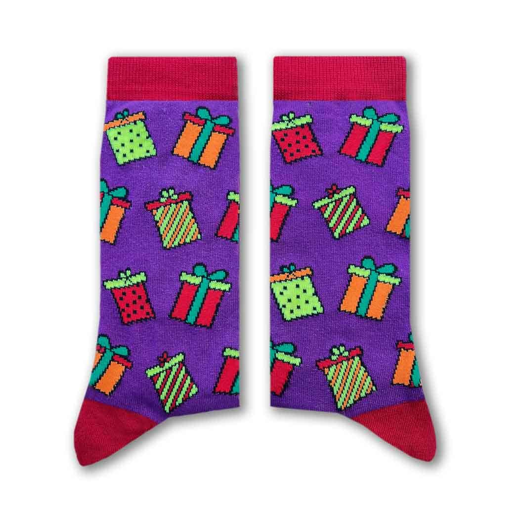 gift long socks purple