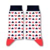 cards long white socks adults 36-40
